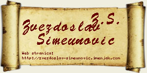 Zvezdoslav Simeunović vizit kartica